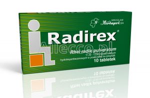 Radirex tabletki przeczyszczające na zaparcia, 10 szt.