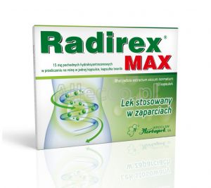 Radirex MAX 10 kapsułek / Zaparcia