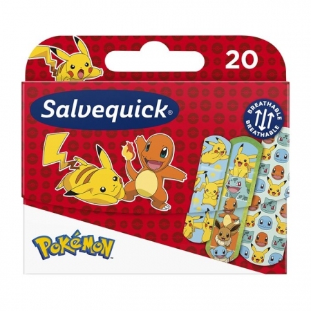 Salvequick Pokémon Plastry dla dzieci 20 sztuk