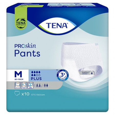 TENA Pants ProSkin Plus M Majtki chłonne 10 szt.