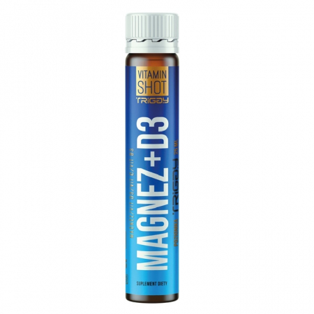 Triggy Vitamin Shot Magnez + D3 smak poziomki ampułka 25 ml, 1 szt.