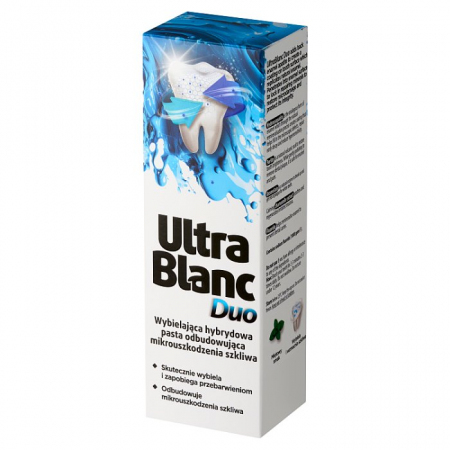 UltraBlanc Duo pasta do zębów wybielająca odbudowująca mikrouszkodzenia szkliwa, 75 ml
