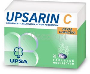 Upsarin C 20 tabletek musujących / Przeziębienie