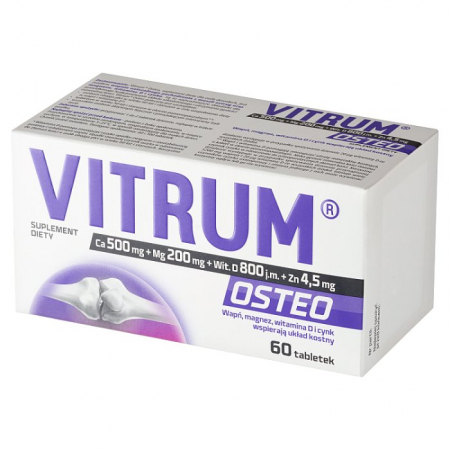 Vitrum Osteo wapń magnez i witamina D3 na zdrowe kości tabletki, 60 szt.