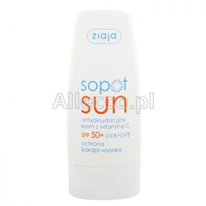 ZIAJA SOPOT SUN Antyoksydacyjny krem z witaminą C SPF50+ 50 ml / Ochrona przed słońcem