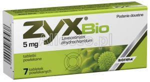 Zyx Bio 5 mg 7 tabl.