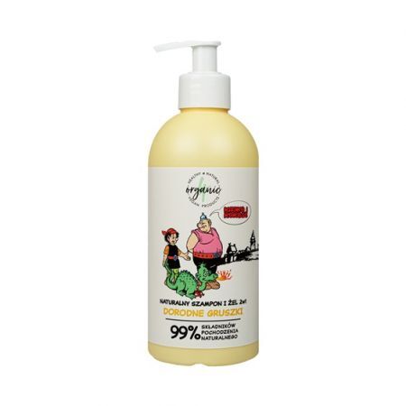 4Organic Naturalny szampon i żel do mycia dla dzieci 2w1 Kajko i Kokosz Dorodne gruszki 350ml