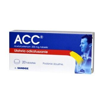 ACC 200 mg 20 tabletek / kaszel mokry