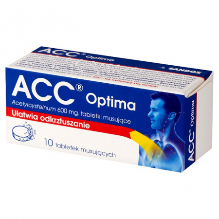 ACC Optima 600 mg 10 tabletek musujących