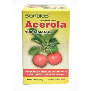 Acerola naturalna witamina C 100 tabletek