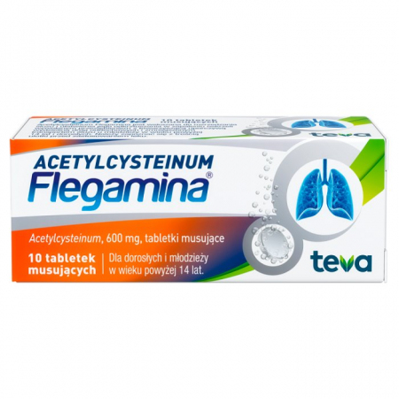Acetylcysteinum Flegamina 10 tabletek musujących