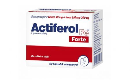 Actiferol FE Forte 30 mg 60 kapsułek / żelazo