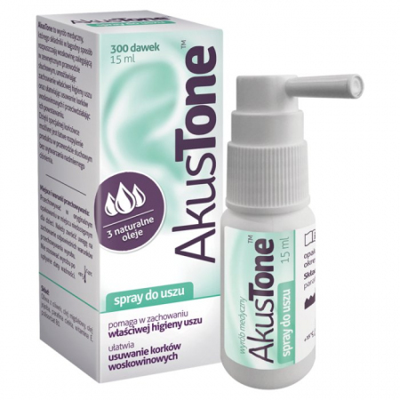 Akustone spray do uszu 15 ml (300 dawek)