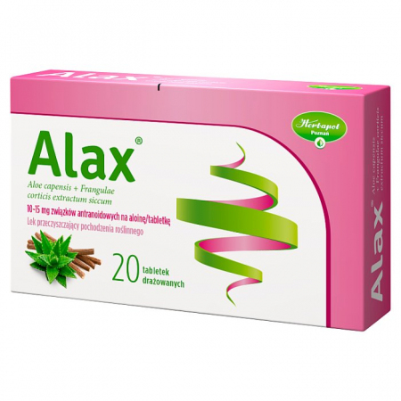Alax 20 tabletek drażowanych / Zaparcia