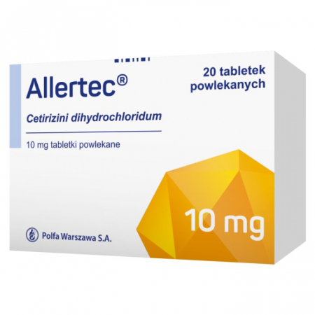 Allertec 10 mg 20 tabletek powlekanych