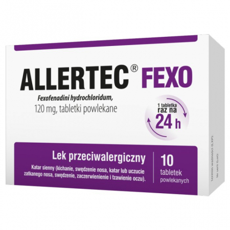 Allertec Fexo 120mg 10 tabletek powlekanych