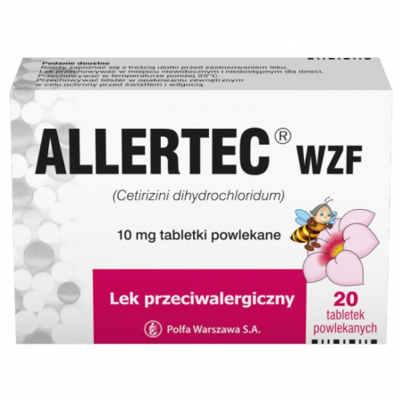 Allertec WZF 10 mg 20 tabletek powlekanych