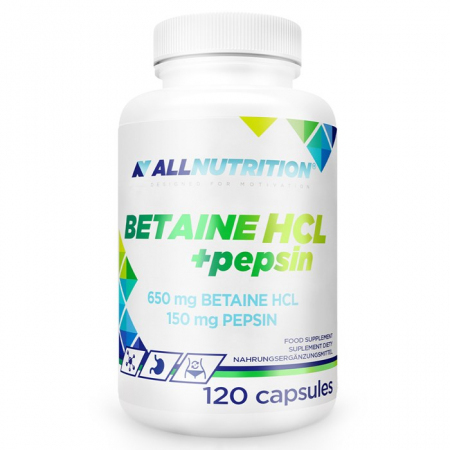 Allnutrition Betaine HCL Pepsin kapsułki dla wsparcie układu pokarmowego, 120 szt.