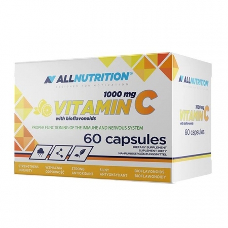 ALLNUTRITION Vitamin C 1000 mg + bioflawonoidy 60 kapsułek