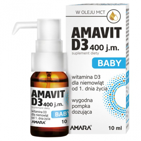 Amavit D3 Baby 400 j.m. aerozol 10 ml