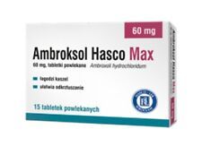 Ambroksol Hasco Max 60 mg 15 tabletek powlekanych/Mokry kaszel