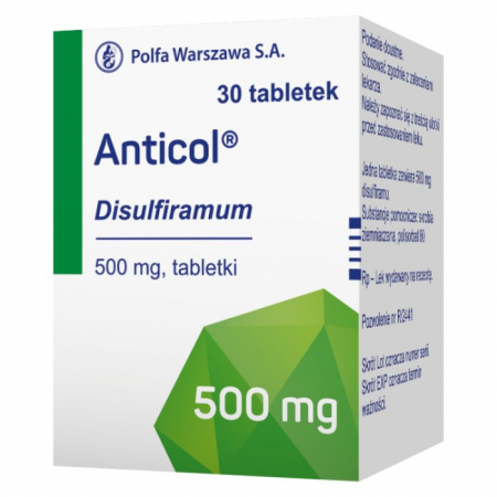 Anticol 500 mg, 30 tabletek