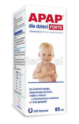 Apap dla dzieci Forte 40mg/ml 85 ml