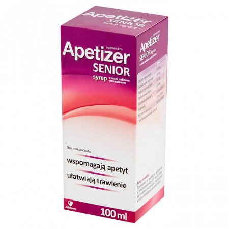 Apetizer Senior smak malinowo-porzeczkowy) syrop 100 ml
