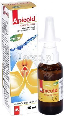 Apicold mint spray do nosa 30 ml / Roztwór izotoniczny