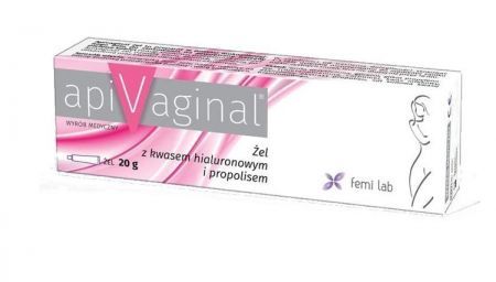 Apivaginal żel dla kobiet z kwasem hialuronowym i propolisem, 20 g