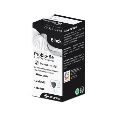 ARCUMline Probio-Re Black 20 kapsułek (10+10)
