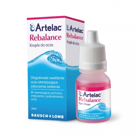 Artelac Rebalance nawilżające krople do oczu, 10 ml