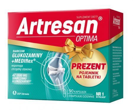 Artresan Optima 90 kapsułek + pojemnik na tabletki Gratis!!