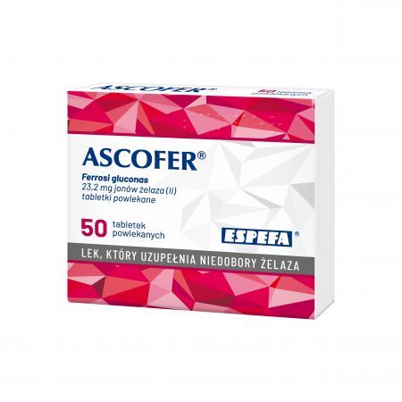 Ascofer 50 tabletek powlekanych / Żelazo