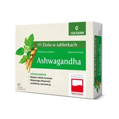 Ashwagandha 60 tabletek powlekanych