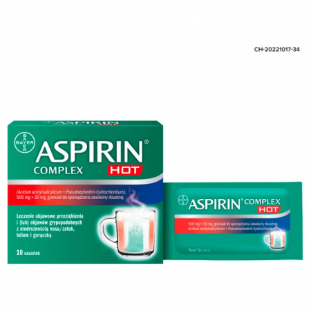 Aspirin BAYER Complex HOT 10 sasz.