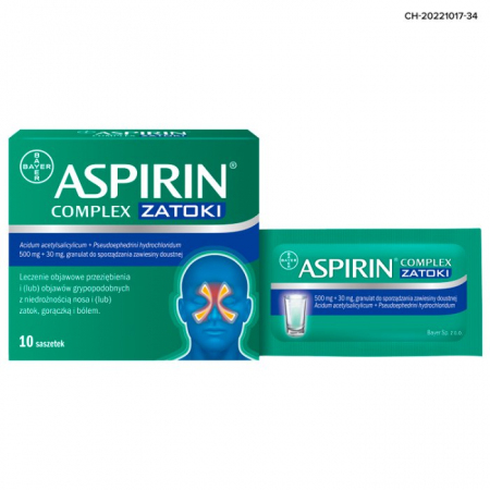 Aspirin BAYER Complex Zatoki 10 sasz.