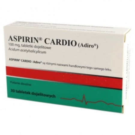 Aspirin Cardio 100mg 30 tabletek dojelitowych Import równoległy