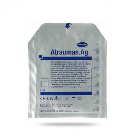 Atrauman Ag opatrunek leczniczy z maścią ze srebrem 5 cm x 5 cm, 1 szt.