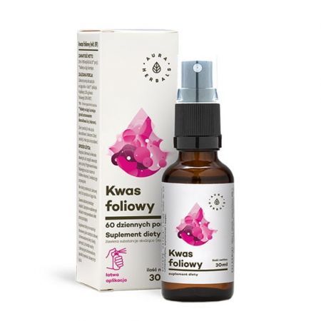 Aura Herbals Kwas Foliowy (Witamina B9) aerozol 30 ml