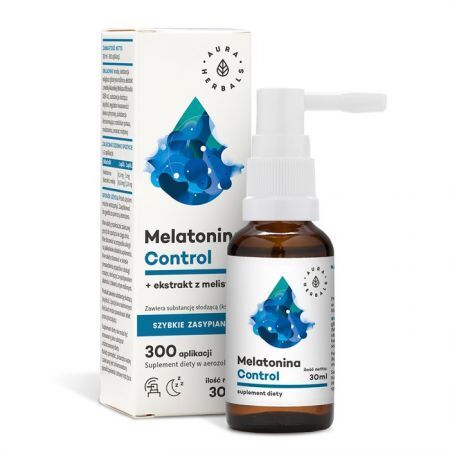 Aura Herbals Melatonina Control + Melisa aerozol 30 ml