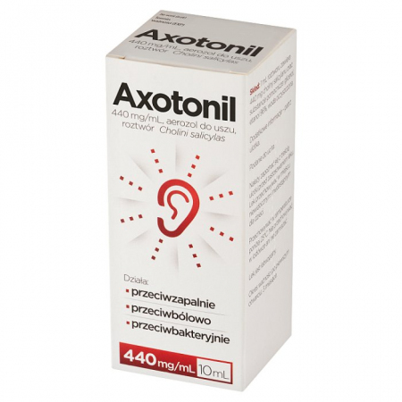 Axotonil aerozol do uszu 440 mg/ml 10 ml