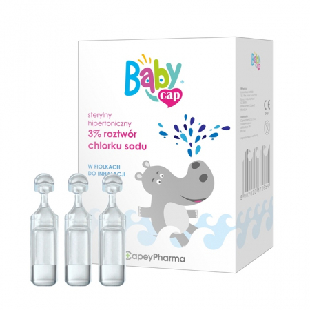 BabyCap sterylny hipertoniczny 3% roztwór chlorku sodu, 18 szt. po 4 ml