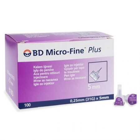 BD Micro-Fine Plus 31G 0,25 x 5 mm igły do penów, 100 szt.