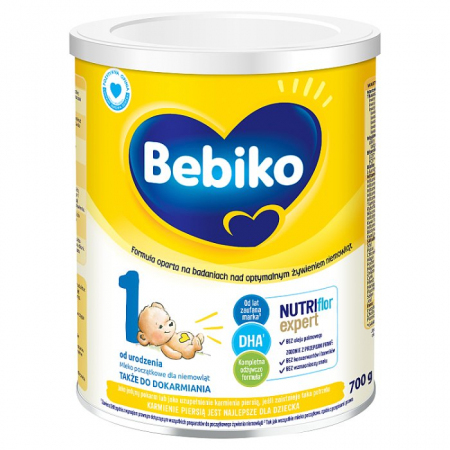 Bebiko 1 NutriFlor Expert Mleko początkowe dla niemowląt od urodzenia 700 g