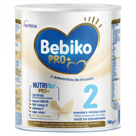Bebiko Pro+ 2 Mleko następne dla niemowląt powyżej 6. miesiąca 700 g