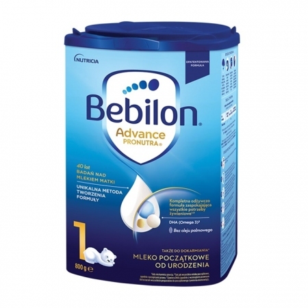 Bebilon 1 Advance Pronutra mleko początkowe od urodzenia 800 g