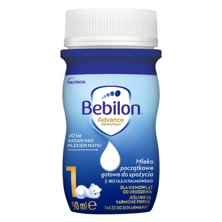 Bebilon Advance Pronutra 1 w płynie mleko początkowe gotowe do spożycia, 24 x 90 ml