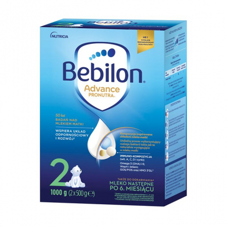 Bebilon 2 Advance Pronutra Mleko następne po 6. miesiącu 1000 g