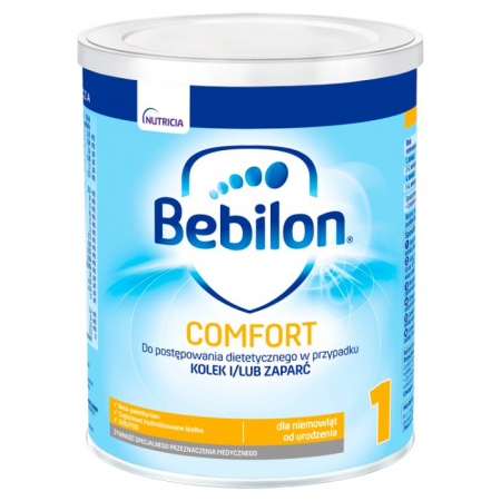 Bebilon Comfort 1 mleko początkowe od urodzenia na zaparcia i kolki, 400 g